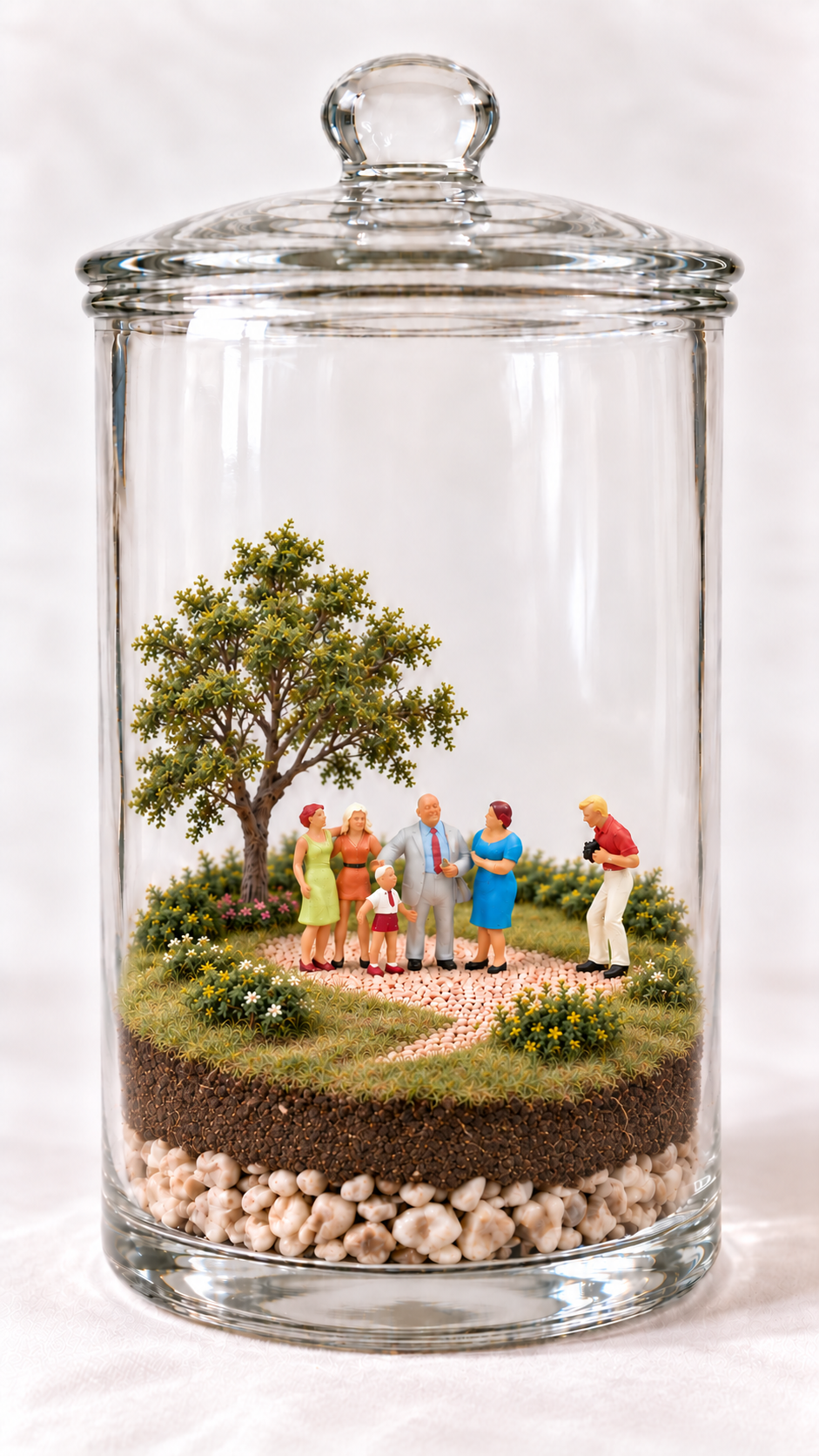 Jouw familiefoto als miniatuurwereld